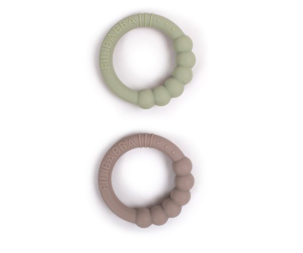 SiliconeTeethergreygreen